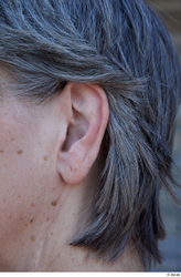 Ear Woman White Scar Casual Average Street photo references